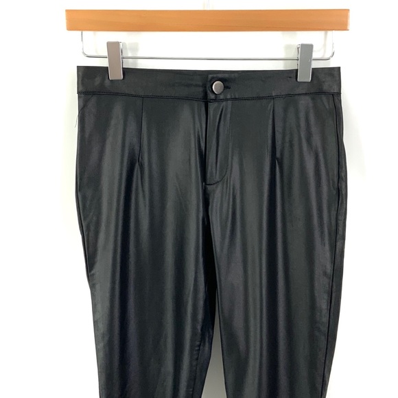 TOBI Skinny Faux Satin-Like Fabric Zip Up Legging Pants G8 - Picture 2 of 7